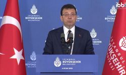 İBB BAŞKANI EKREM İMAMOĞLU AÇIKLAMA YAPIYOR