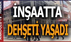 İNŞAATTA İSKELEDEN DÜŞEN İŞÇİ HASTANELİK OLDU