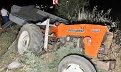 Hafriyat kamyonu traktöre arkadan çarptı: 1 ölü, 1 yaralı