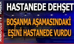 Eşini hastanede silahla vurarak ağır yaraladı