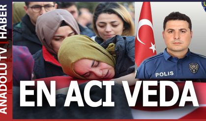 Kazada şehit olan polis memuru memleketine uğurlandı