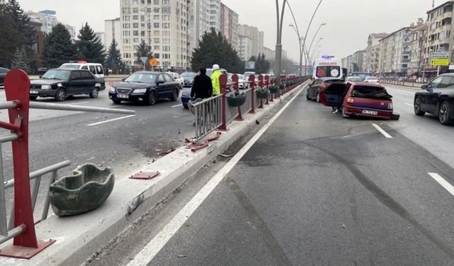 HURDAYA DÖNEN ARAÇTAN BURNU BİLE KANAMADAN ÇIKTI