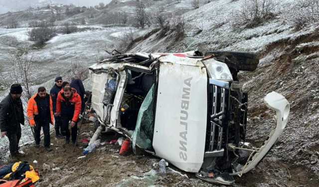 Artvin'de ambulans uçuruma yuvarlandı: 1 ölü, 4 yaralı